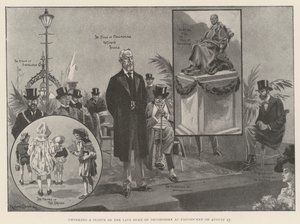 Unveiling a Statue of the late Duke of Devonshire at Eastbourne on 17 August by Ralph Cleaver